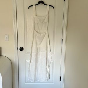 White maxi dress